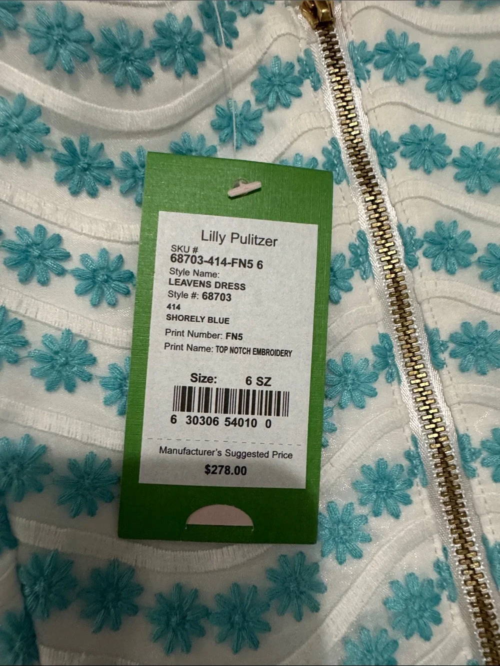 Lilly Pulitzer Leavens Dress in Shorely Blue - Picture 3 of 3